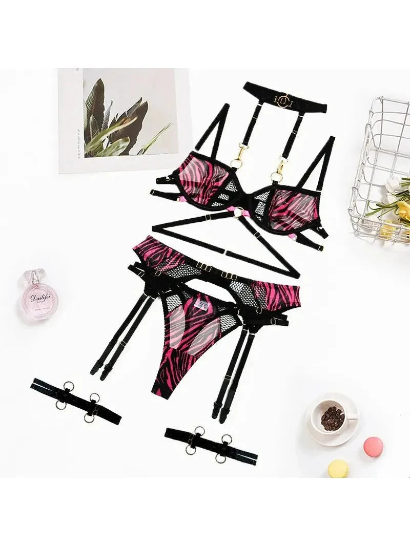Lumina Vancouver Natalia's Lingerie Set featuring a delicate lace bra and matching panties in soft pastel colors.