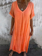 Blue NIA™ Maxi-dress by Lumina Vancouver, flowing design, perfect for summer or casual wear.