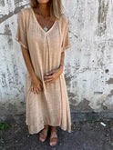 Blue NIA Maxi Dress by Lumina Wear, featuring flowing fabric and elegant design, perfect for summer or special occasions.