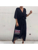 Black Nicole elegant dress by Lumina Wear, featuring a stylish silhouette and sophisticated design.