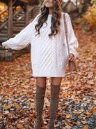 Nova | Cable Braided Sweater Dress - Lumina - Lumina Vancouver