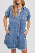 Nova | Denim Shirt Dress Relaxed Fit - Lumina Vancouver - Lumina Vancouver