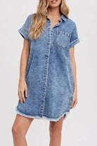 Nova | Denim Shirt Dress Relaxed Fit - Lumina Vancouver - Lumina Vancouver