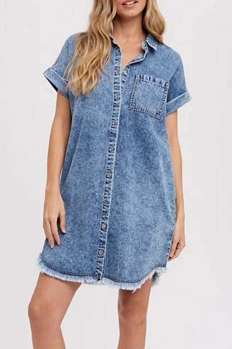 Nova | Denim Shirt Dress Relaxed Fit - Lumina Vancouver - Lumina Vancouver