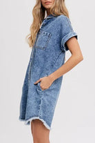 Nova | Denim Shirt Dress Relaxed Fit - Lumina Vancouver - Lumina Vancouver
