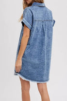 Nova | Denim Shirt Dress Relaxed Fit - Lumina Vancouver - Lumina Vancouver