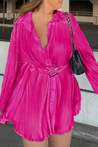 Nova | Pleated Mini Shirt Dress - Lumina - Lumina Vancouver