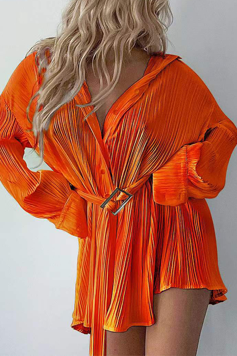 Nova | Pleated Mini Shirt Dress - Lumina - Lumina Vancouver