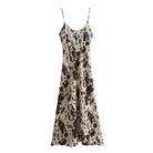 Beige Aoife silky satin slip dress with V-neck from Lumina Vancouver, featuring a mini length and elegant design.