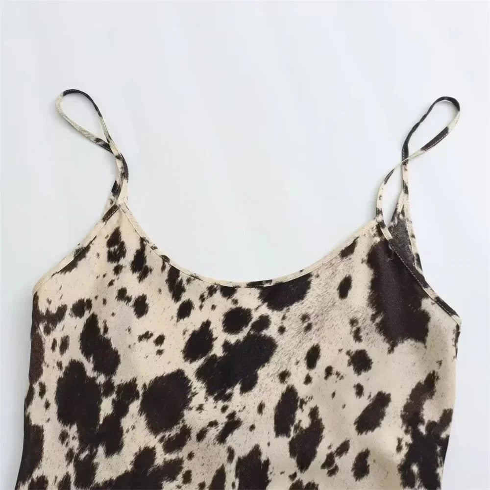 Beige silky satin mini slip dress with V-neck from Lumina Vancouver, featuring a sleek, elegant design perfect for stylish occasions.