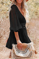 White women's mini romper with deep V-neck from Lumina Vancouver, featuring a stylish, fitted design perfect for warm weather.