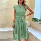 Novae | Midi Dress with Waist Tie - Lumina - Lumina Vancouver