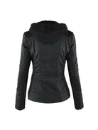 Olivia™ | Waterproof Women's Leather Jacket with Hood