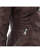 Olivia™ | Waterproof Women's Leather Jacket with Hood
