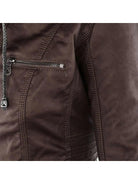 Olivia™ | Waterproof Women's Leather Jacket with Hood