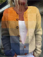 Orla | Cardigan with geometric print - Lumina Vancouver