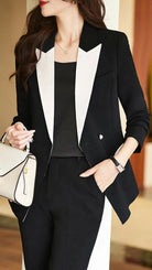 Camille | Monochrome Tailored Pant Suit - Lumina - Lumina Vancouver