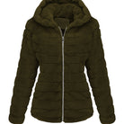 Black women's plush teddy jacket with zip closure from Lumina Wear, featuring a cozy, soft outer layer and stylish design.