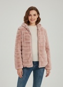 Black Lumina Wear Poppy plush teddy jacket with zip closure, cozy and stylish women's outerwear, XS size.