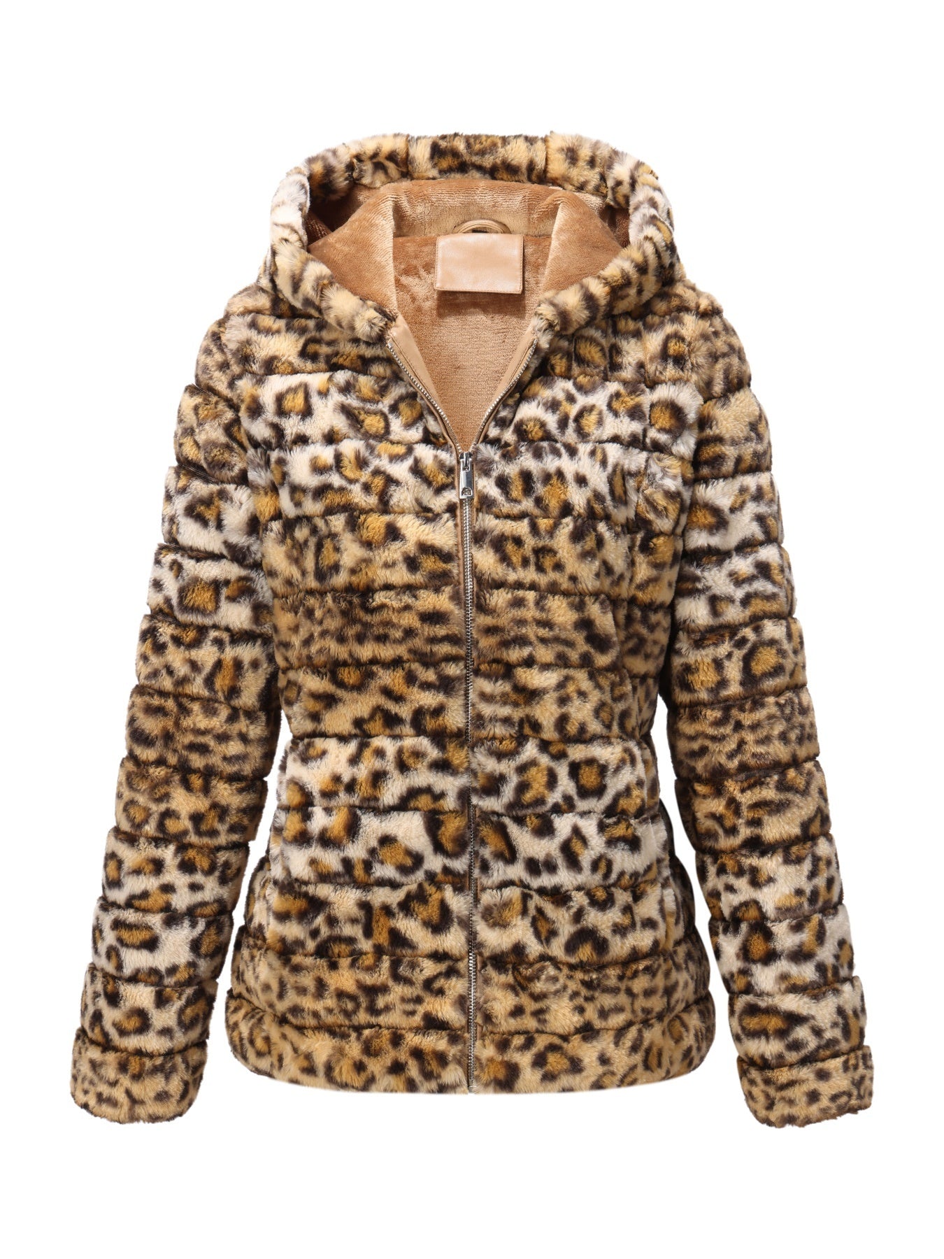 Black women's plush teddy jacket with zip closure from Lumina Wear, featuring cozy, soft outerwear for cold weather.