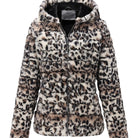 Black women's plush teddy jacket by Lumina Wear with zip closure, cozy outerwear perfect for cold weather.