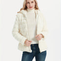 Black Lumina Wear Poppy plush teddy jacket with zip closure, cozy and stylish outerwear for women, size XS