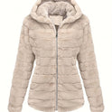 Black Poppy plush teddy jacket by Lumina Wear featuring a zip closure, cozy soft fabric, women's outerwear in size XS.
