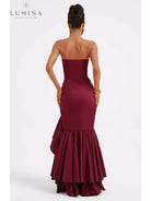 Riviera | Sleeveless Slit Ruffle Maxi Dress - Lumina Vancouver