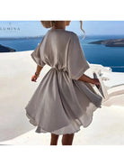 Pink Rose elegant wedding guest dress by Lumina Vancouver, stylish sleeveless design perfect for special occasions.