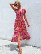 Seraphina Bloomfield green midi dress by Lumina Vancouver, stylish mini dress with elegant design and flowing fabric.
