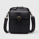 Lumina Wear Seraphina elegant compact crossbody handbag with adjustable strap in brown, stylish for everyday use.