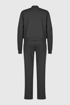 Serena gray hoodie and sweatpants activewear set by Lumina Wear, casual modern style, comfortable fabric, front pockets, relaxed fit.