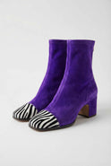 Lumina Wear Serena purple retro mid-calf boots for women with sturdy soles, stylish design, and comfortable fit.