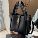 Lumina Wear Serena chic retro crossbody handbag in coffee brown with versatile design and stylish details.