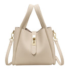 Coffee brown Serena Lumina Wear retro crossbody handbag with versatile design, stylish and compact for everyday use.