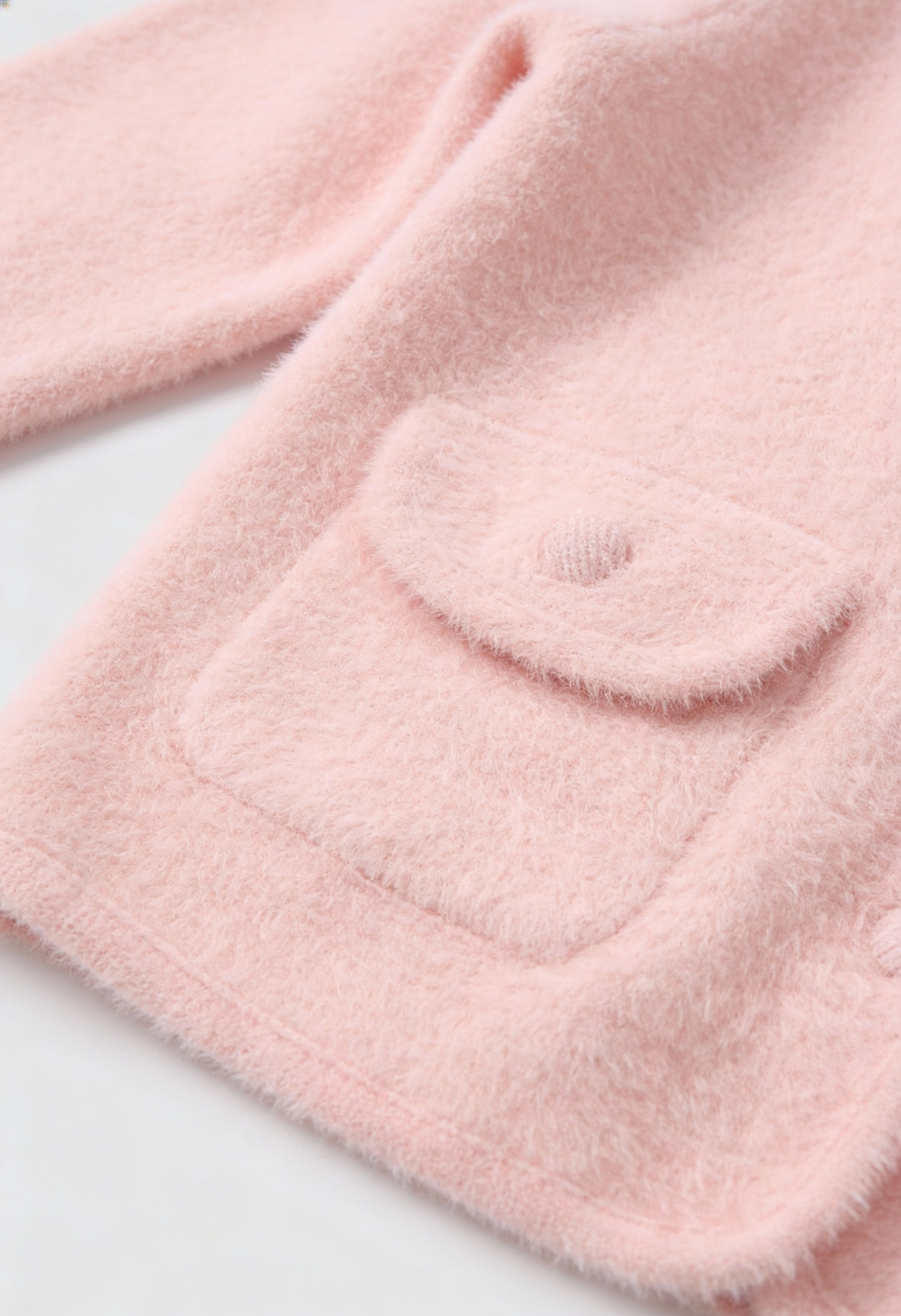 Lumina Wear Serena cozy pink long cardigan sweater with open front, soft knit, and relaxed fit, perfect for casual layering.
