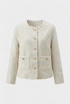 Lumina Wear Serena cozy white cardigan sweater with relaxed fit, soft knit, and long sleeves, perfect for casual wear.