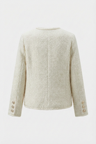 Lumina Wear Serena cozy white cardigan sweater with relaxed fit, soft knit, and long sleeves, perfect for casual layering.