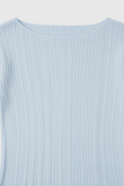 Elegant light blue maxi skirt set by Lumina Wear, featuring a sophisticated fit and stylish design.