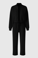 Lumina Wear Serena high-waist loose-fit two-piece pants set in black, casual modern style with activewear feel.