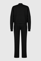 Black Serena Lumina Wear high waist loose fit two-piece pants set, casual active wear for a comfortable, stylish look.