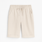 Serena Lumina black relaxed Capri trousers with drawstring waist, casual fit, and comfortable fabric for everyday wear.
