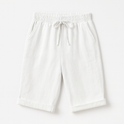 Black Serena Lumina Wear relaxed capri trousers with drawstring, casual pants for comfortable everyday wear