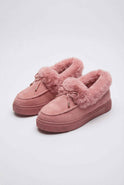 Pink cozy-lined winter boots for women from Lumina Wear, featuring stylish design and comfortable winter footwear.