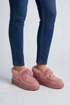 Pink Serena winter boots for women by Lumina Wear featuring cozy lining and stylish design, size 35.