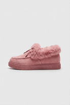 Pink cozy-lined winter boots for women by Lumina Wear, featuring stylish design and comfortable winter footwear.