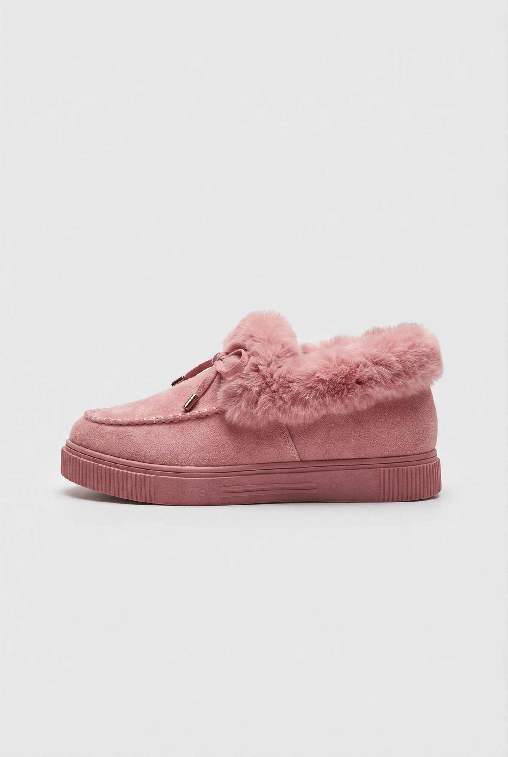 Pink cozy-lined winter boots for women by Lumina Wear, featuring stylish design and comfortable winter footwear.