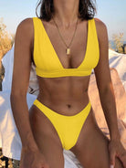 Sexy Deep V Collar Bikini Set - Lumina Vancouver