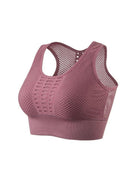Black Lumina Vancouver high-impact sports bra with sexy hollow-out design, suitable for intense workouts.