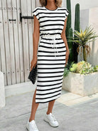 Sienna - The Striped Knit Dress - Lumina Vancouver